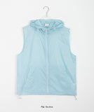 [unisex] Maoki Nylon String Over Hood Vest
