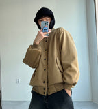 Snap Button Stadium Jacket