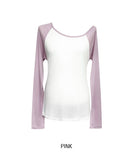 Soft Summer Raglan One-Shoulder Long Sleeve
