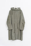 Cracked Hooded Long Parka