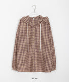 [BAONHAUS] Sinky Check Hood Shirt