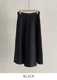 Roku Flared Knit Long Skirt