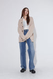 half two-tone denim