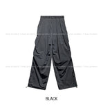 Fog Pigment Track Parachute Nylon Pants