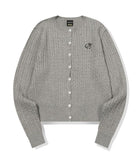 Cable Crop Knit Cardigan