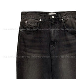 Capri long bootcut denim pants