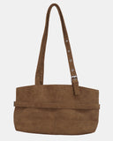Mokit Suede Belt Shoulder Bag