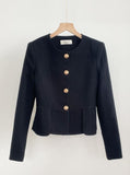 Kime Tweed Peplum Jacket