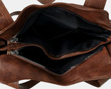 Griffin Leather Multi-Pocket Shoulder Bag