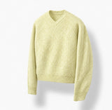 Claire V-neck Mohair Knit