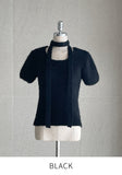 Andro Boucle Tie Knit Set