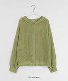 Tesili Summer Net Hood Zip-up