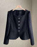 Anibelle Heartneck Tweed Peplum Jacket
