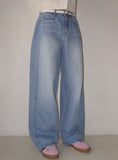 SIDE FOLD WASHING DENIM