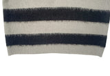 Polki Stripe Collar Brush Over Knit