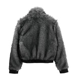 Wolf Two-Tone Leather Fur Jumper