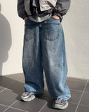 Dirty Washing Patch Pocket Denim