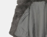 Naru Duffle Button Fur Short Jacket