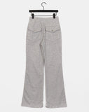 Niyu Back Pocket Bootcut Pile Pants