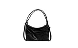 Terran Zipper Two Way Leather Big Shoulder Bag