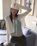 Dope See-Through Rib Crop Strap Bolero CD