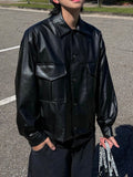 Muir minimal pocket leather jacket