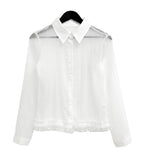 New New Frill See-Through Shirt