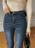 Chevind Washing Bootcut Denim Pants