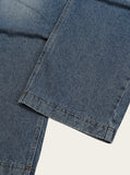 Chike Diagonal Rivet Denim Pants