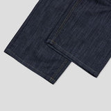 Friendly two-tuck wide denim pants