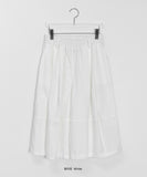 Sinmis Banding Incised Cotton Bermuda Pants
