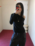 SLIM OFF SHOULDER T