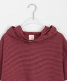 [BAONHAUS] Kerib Stripe Short Sleeve Hood Tee