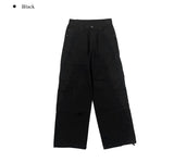 Clun Cut Wide String Cargo Pants