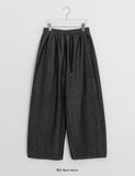 [Unisex] Parento Raw Denim Banding Balloon Wide Pants