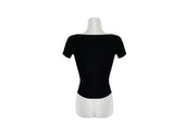 Plen Shirring RIb Slim Crop Short Sleeve T-shirt