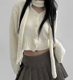 Moid muffler cardigan