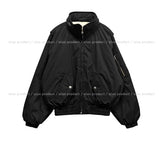 Malt Two-Way High-Neck Flight Jacket