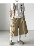 Drop Strap Bermuda Pants