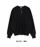 Hidden Button Round Cardigan