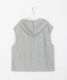 [BAONHAUS] Holtins Hood Zip-Up Vest