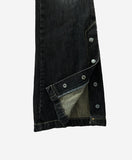 Snap Slit Denim Pants