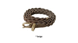 [Cowhide] SLIM WEAVING BELT