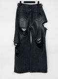 Philip Damage Wide Denim