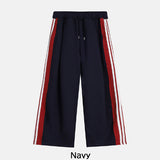 Toys Color Matching Track Line Hood Zip-Up Pants Set