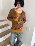HENLEY BUTTON SLIM KNIT