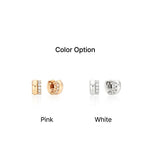 Champagne Full Moon Silver Duo Shine Earrings S