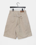Tsuki Adjust Cargo Pocket Cotton Bermuda Pants