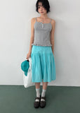 FRILL BUTTON SLEEVELESS