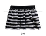 Pierre Stripe Set-up Flare Skirt